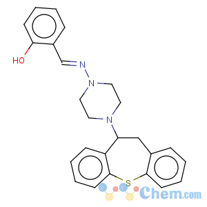 CAS No:86758-96-5 Phenol,2-[[[4-(10,11-dihydrodibenzo[b,f]thiepin-10-yl)-1-piperazinyl]imino]methyl]-