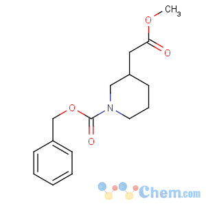 CAS No:86827-08-9 benzyl 3-(2-methoxy-2-oxoethyl)piperidine-1-carboxylate