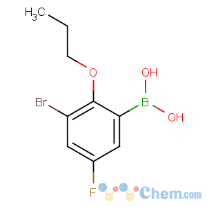 CAS No:868272-84-8 (3-bromo-5-fluoro-2-propoxyphenyl)boronic acid