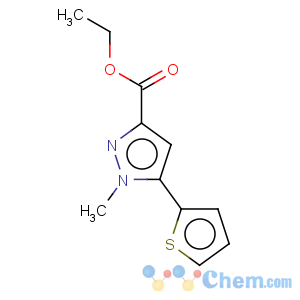 CAS No:868755-60-6 1H-Pyrazole-3-carboxylicacid, 1-methyl-5-(2-thienyl)-, ethyl ester