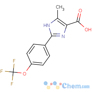 CAS No:868851-36-9 5-methyl-2-[4-(trifluoromethoxy)phenyl]-1H-imidazole-4-carboxylic acid