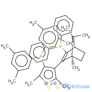 CAS No:868851-50-7 Phosphine,bis(3,5-dimethylphenyl)[4-[(1R,4S)-3-(diphenylphosphino)-1,7,7-trimethylbicyclo[2.2.1]hept-2-en-2-yl]-2,5-dimethyl-3-thienyl]-
