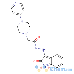 CAS No:86889-04-5 N'-(2-oxoindol-3-yl)-2-(4-pyridin-4-ylpiperazin-1-yl)acetohydrazide