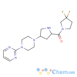 CAS No:869490-23-3 (3,3-difluoropyrrolidin-1-yl)-[(2S,<br />4S)-4-(4-pyrimidin-2-ylpiperazin-1-yl)pyrrolidin-2-yl]methanone