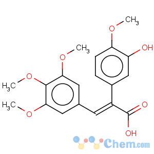 CAS No:869497-71-2 benzeneacetic acid3-hydroxy-4-methoxy-a-[(3,4,5-trimethoxyphenyl)methylene]-(ae)-