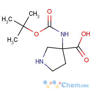 CAS No:869786-49-2 3-[(2-methylpropan-2-yl)oxycarbonylamino]pyrrolidine-3-carboxylic acid