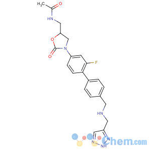 CAS No:869884-78-6 N-[[(5S)-3-[3-fluoro-4-[4-[(2H-triazol-4-ylmethylamino)methyl]phenyl]<br />phenyl]-2-oxo-1,3-oxazolidin-5-yl]methyl]acetamide