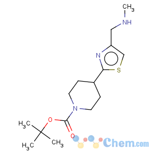 CAS No:869901-03-1 1-Piperidinecarboxylicacid, 4-[4-[(methylamino)methyl]-2-thiazolyl]-, 1,1-dimethylethyl ester