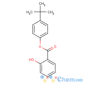 CAS No:87-18-3 (4-tert-butylphenyl) 2-hydroxybenzoate