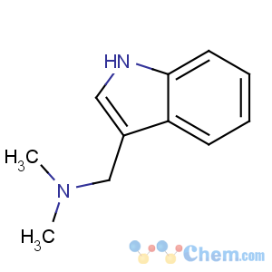 CAS No:87-52-5 1-(1H-indol-3-yl)-N,N-dimethylmethanamine