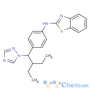 CAS No:870093-23-5 N-[4-[(1R)-2-ethyl-1-(1,2,4-triazol-1-yl)butyl]phenyl]-1,<br />3-benzothiazol-2-amine