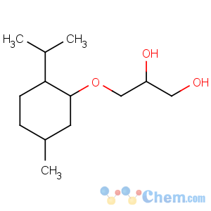 CAS No:87061-04-9 3-(5-methyl-2-propan-2-ylcyclohexyl)oxypropane-1,2-diol