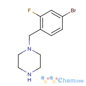 CAS No:870703-75-6 1-[(4-bromo-2-fluorophenyl)methyl]piperazine