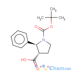 CAS No:870721-53-2 1,3-Pyrrolidinedicarboxylicacid, 2-phenyl-, 1-(1,1-dimethylethyl) ester, (2R,3R)-rel-