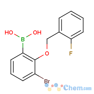 CAS No:870778-86-2 [3-bromo-2-[(2-fluorophenyl)methoxy]phenyl]boronic acid