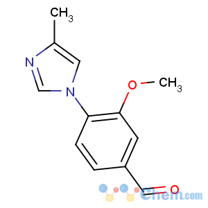 CAS No:870837-18-6 3-methoxy-4-(4-methylimidazol-1-yl)benzaldehyde