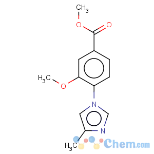 CAS No:870837-21-1 Benzoic acid,3-methoxy-4-(4-methyl-1H-imidazol-1-yl)-, methyl ester