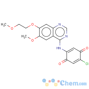 CAS No:870959-62-9 2,5-Cyclohexadiene-1,4-dione,2-chloro-5-[[6-methoxy-7-(2-methoxyethoxy)-4-quinazolinyl]amino]-