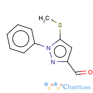 CAS No:871110-04-2 1H-Pyrazole-3-carboxaldehyde,5-(methylthio)-1-phenyl-