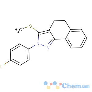 CAS No:871110-10-0 2-(4-fluorophenyl)-3-methylsulfanyl-4,5-dihydrobenzo[g]indazole