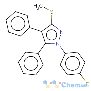 CAS No:871110-21-3 1-(4-FLUOROPHENYL)-3-METHYLTHIO-4,5-DIPHENYL-1H-PYRAZOLE