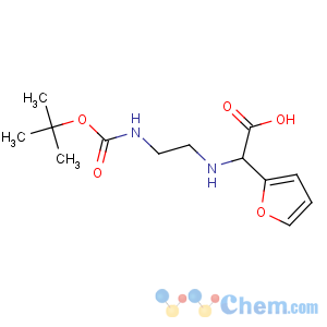 CAS No:871125-85-8 2-(furan-2-yl)-2-[2-[(2-methylpropan-2-yl)oxycarbonylamino]ethylamino]<br />acetic acid