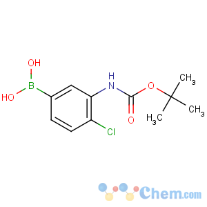 CAS No:871329-57-6 [4-chloro-3-[(2-methylpropan-2-yl)oxycarbonylamino]phenyl]boronic acid