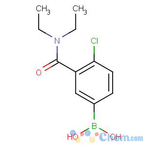 CAS No:871332-68-2 [4-chloro-3-(diethylcarbamoyl)phenyl]boronic acid