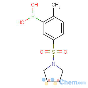 CAS No:871333-01-6 (2-methyl-5-pyrrolidin-1-ylsulfonylphenyl)boronic acid