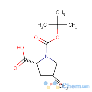 CAS No:871727-77-4 1,2-Pyrrolidinedicarboxylicacid, 4-methyl-, 1-(1,1-dimethylethyl) ester, (2R,4R)-