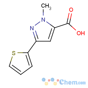 CAS No:871825-56-8 2-methyl-5-thiophen-2-ylpyrazole-3-carboxylic acid