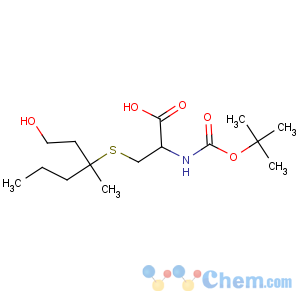 CAS No:872188-55-1 (2R)-3-(1-hydroxy-3-methylhexan-3-yl)sulfanyl-2-[(2-methylpropan-2-yl)<br />oxycarbonylamino]propanoic acid