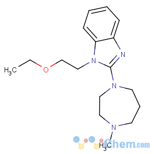 CAS No:87233-61-2 1-(2-ethoxyethyl)-2-(4-methyl-1,4-diazepan-1-yl)benzimidazole