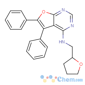 CAS No:873305-35-2 N-[[(2S)-oxolan-2-yl]methyl]-5,6-diphenylfuro[2,3-d]pyrimidin-4-amine