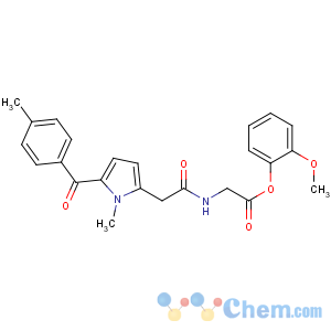 CAS No:87344-06-7 (2-methoxyphenyl)<br />2-[[2-[1-methyl-5-(4-methylbenzoyl)pyrrol-2-yl]acetyl]amino]acetate