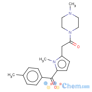 CAS No:87344-19-2 Ethanone,2-[1-methyl-5-(4-methylbenzoyl)-1H-pyrrol-2-yl]-1-(4-methyl-1-piperazinyl)-