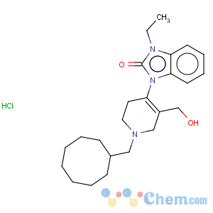 CAS No:873567-76-1 1-[1-(Cyclooctylmethyl)-1,2,3,6-tetrahydro-5-(hydroxymethyl)-4-pyridinyl]-3-ethyl-1,3-dihydro-2H-benzimidazol-2-one hydrochloride