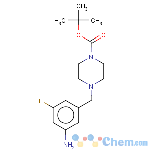 CAS No:873697-59-7 1-Piperazinecarboxylicacid, 4-[(3-amino-5-fluorophenyl)methyl]-, 1,1-dimethylethyl ester