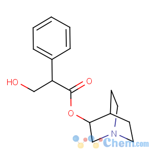CAS No:87395-64-0 Benzeneacetic acid, a-(hydroxymethyl)-,1-azabicyclo[2.2.2]oct-3-yl ester
