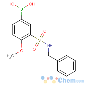 CAS No:874219-51-9 [3-(benzylsulfamoyl)-4-methoxyphenyl]boronic acid