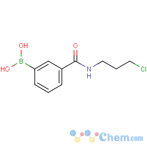 CAS No:874288-10-5 [3-(3-chloropropylcarbamoyl)phenyl]boronic acid