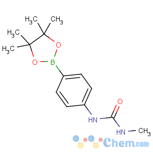 CAS No:874290-99-0 1-methyl-3-[4-(4,4,5,5-tetramethyl-1,3,2-dioxaborolan-2-yl)phenyl]urea