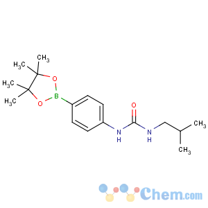 CAS No:874291-03-9 1-(2-methylpropyl)-3-[4-(4,4,5,5-tetramethyl-1,3,<br />2-dioxaborolan-2-yl)phenyl]urea