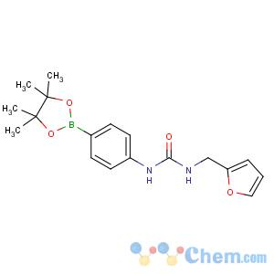 CAS No:874297-85-5 1-(furan-2-ylmethyl)-3-[4-(4,4,5,5-tetramethyl-1,3,<br />2-dioxaborolan-2-yl)phenyl]urea