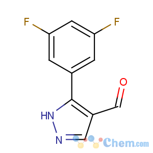 CAS No:875664-59-8 5-(3,5-difluorophenyl)-1H-pyrazole-4-carbaldehyde