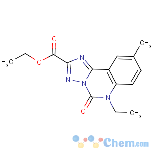 CAS No:87611-28-7 ethyl<br />6-ethyl-9-methyl-5-oxo-[1,2,4]triazolo[1,5-c]quinazoline-2-carboxylate