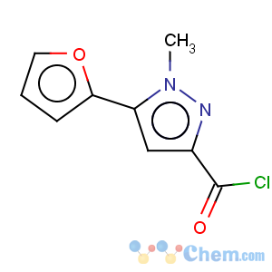 CAS No:876316-47-1 1H-Pyrazole-3-carbonylchloride, 5-(2-furanyl)-1-methyl-