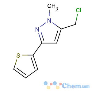 CAS No:876316-96-0 5-(chloromethyl)-1-methyl-3-thiophen-2-ylpyrazole