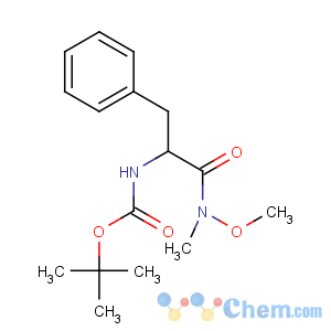 CAS No:87694-53-9 tert-butyl<br />N-[(2S)-1-[methoxy(methyl)amino]-1-oxo-3-phenylpropan-2-yl]carbamate