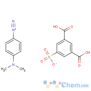 CAS No:87719-21-9 Benzenediazonium, 4-(dimethylamino)-, salt with 5-sulfo-1,3-benzenedicarboxylic acid (1:1)